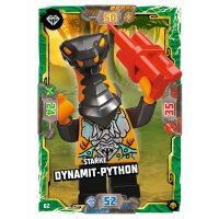 62 - Starke Dynamit-Python - Schurken Karte - Serie 7...
