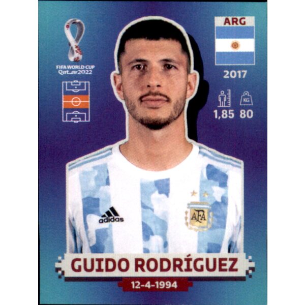 Panini WM 2022 Qatar - Sticker ARG14  - Guido Rodriguez