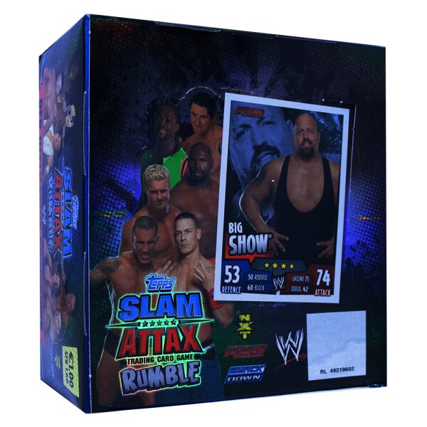 WWE Slam Attax - Rumble - 1 Display - 50 Booster