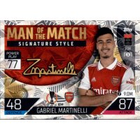428 - Gabriel Martinelli - Man of the Match Signature...