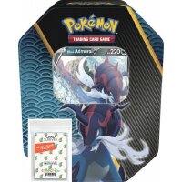 collect-it.de MY HOME OF CARDS + TOYS Exklusive Sleeves im Bundle mit Pokemon Sommer Tin 2022 - Hisui-Admurai V TIN 102 - Deutsch