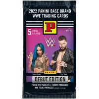 Panini - WWE Debut Edition 2022 - Trading Cards - 5 Booster