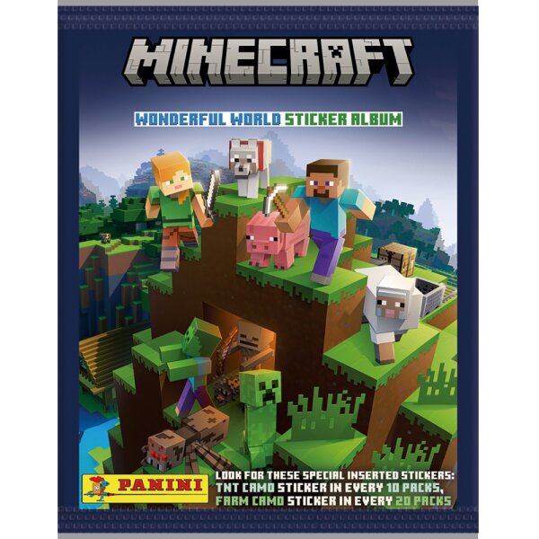 Minecraft 2 Wonderful World (2022) -Sammelsticker - 10 Tüten