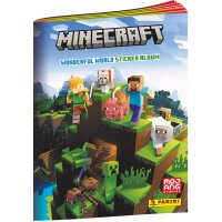 Minecraft 2 Wonderful World (2022) -Sammelsticker - 1 Album + 20 Tüten