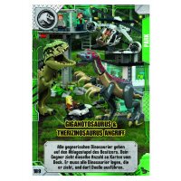189 - Giganotosaurus & Therizinosaurus Angriff - Parkkarte - Serie 2
