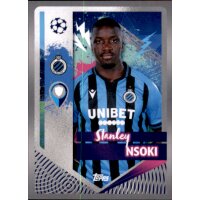 Sticker 158 Stanley Nsoki - Club Brugge