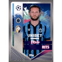 Sticker 164 Mats Rits - Club Brugge