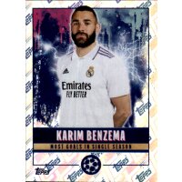 Sticker 524 Karim Benzema (Most goals in a single season)...