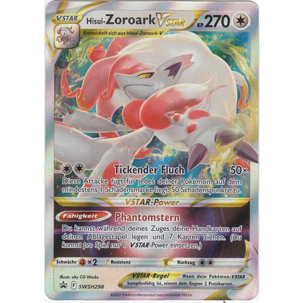 SWSH298 - Hisui-Zoroark Vstar - Promokarte - Deutsch