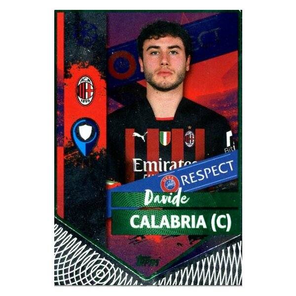 Sticker 28 Davide Calabria (Captain) - Parallel GRÜN - AC Milan