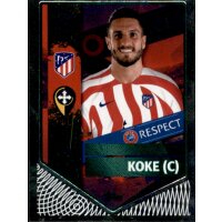 Sticker 73 Koke (Captain) - Parallel GRÜN - Atletico...