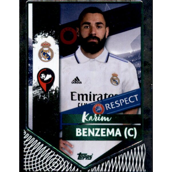 Sticker 401 Karim Benzema (Captain) - Parallel GRÜN - Real Madrid C.F.