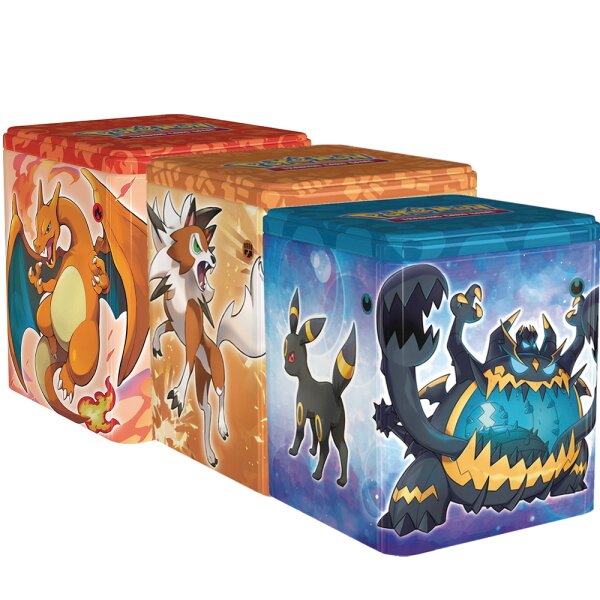 Pokemon - Stackable TINs Herbst 2022 - Alle 3 TINs im Set - Deutsch