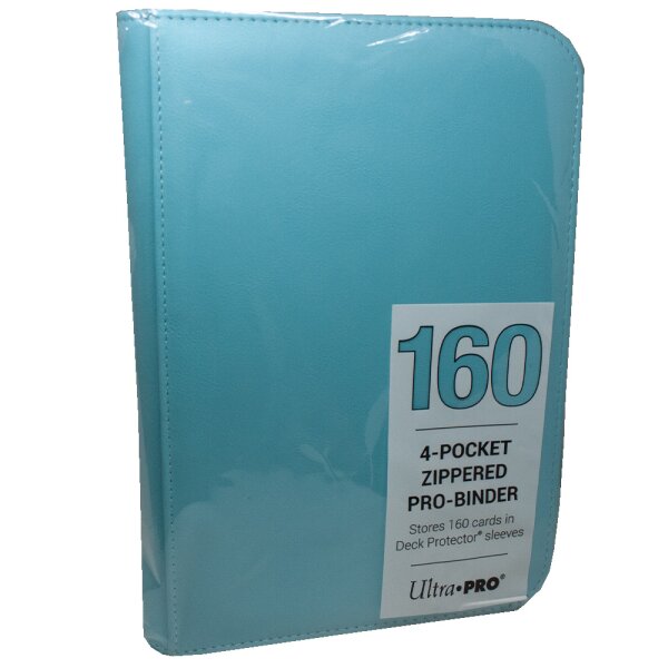 Ultra Pro Vivid 4-Pocket Zippered PRO-Binder - Sammelalbum DIN A5 Light Blue