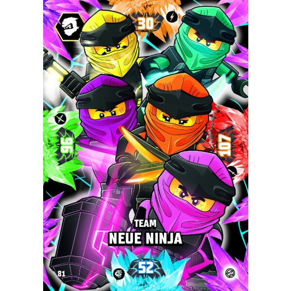 81 - Team Neue Ninja - Foil Karte - Serie 8