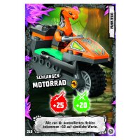 218 - Schlangen-Motorrad - Fahrzeugkarte - Serie 8