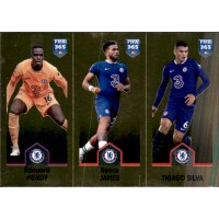 Sticker 55 edouard Mendy/Reece James/Thiago Silva