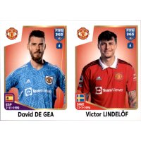 Sticker 102 David de Gea/Victor Lindelöf