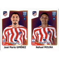 Sticker 136 Jose Maria Gimenez/Nahuel Molina