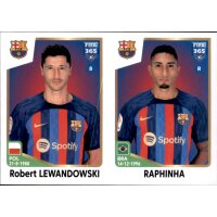 Sticker 163 Robert Lewandowski/Raphinha