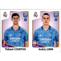 Sticker 166 Thibaut Courtois/Andriy Lunin