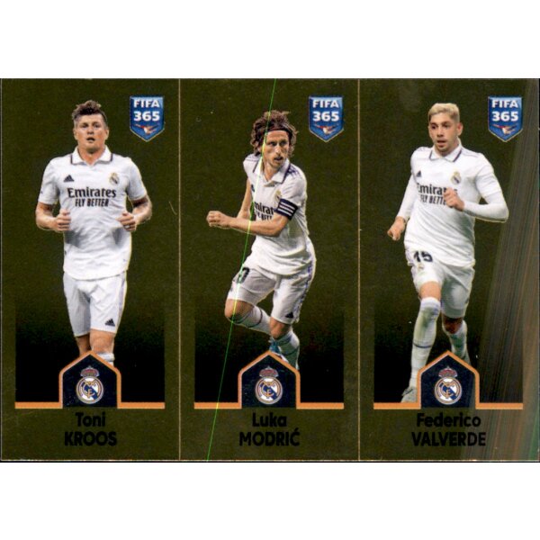 Sticker 171 Toni Kroos/Luka Modric/Federico Valverde