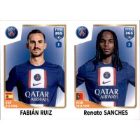 Sticker 222 Fabian Ruiz/Renato Sanches