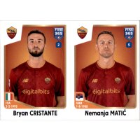 Sticker 350 Bryan Cristante/Nemanja Matic