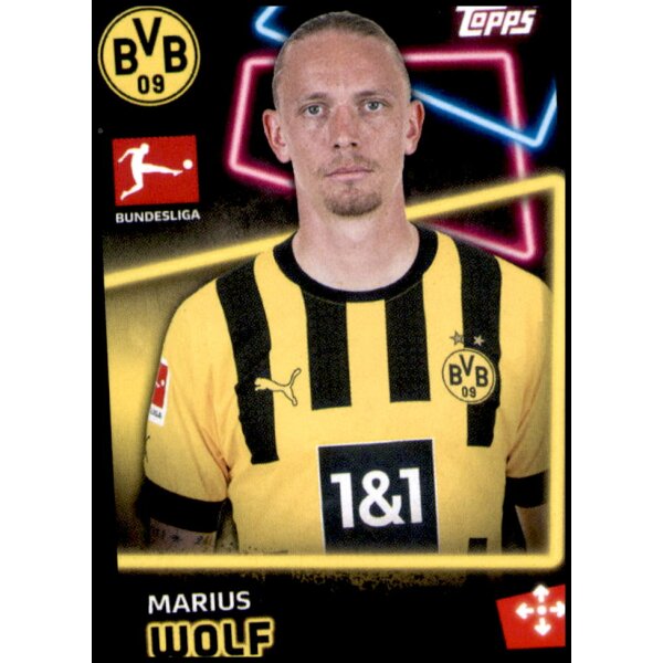 Topps Bundesliga 2022/23 - Sticker 129 - Marius Wolf - Borussia Dortmund
