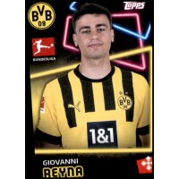 Topps Bundesliga 2022/23 - Sticker 130 - Giovanni Reyna -...