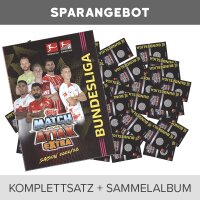 Topps Match Attax EXTRA 2022/23 - Alle Karten (Nr. 485-648) komplett plus Sammelmappe (ohne limitierte oder andere Sonderkarten)