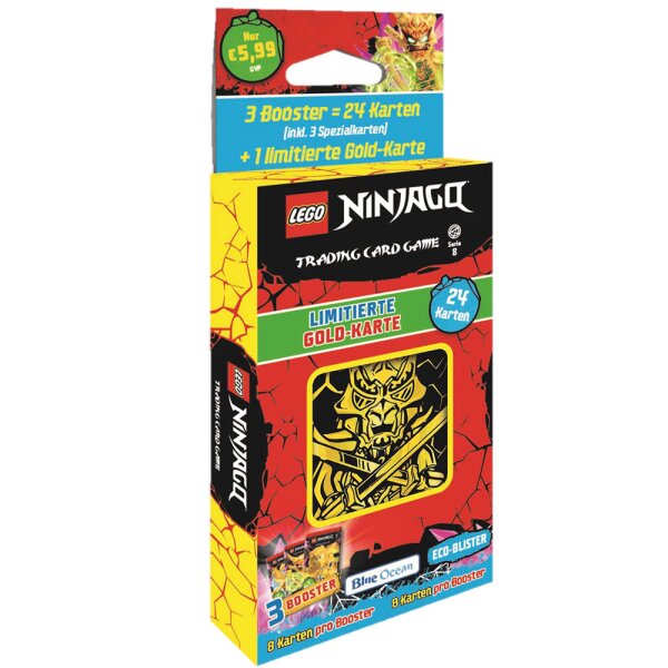 LEGO Ninjago 8 Trading Cards - 1 Gold Blister (zufällige Auswahl)