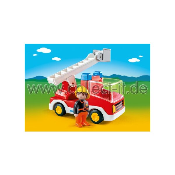 Playmobil 1.2.3 6967 - Feuerwehrleiterfahrzeug