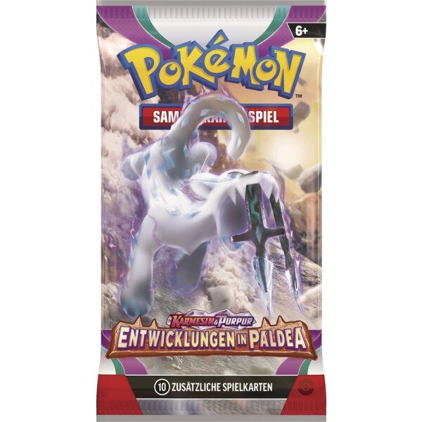 Pokemon - KP02 Entwicklungen in Paldea - 1 Booster - Karmesin & Purpur 2 - Deutsch