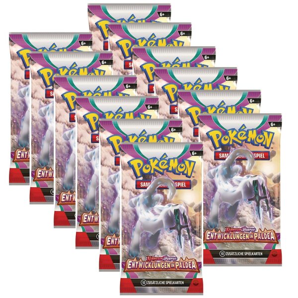 Pokemon - KP02 Entwicklungen in Paldea - 12 Booster - Karmesin & Purpur 2 - Deutsch