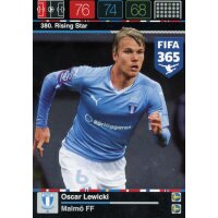 Fifa 365 Cards 2016 - 380 - Oscar Lewicki - Rising Star
