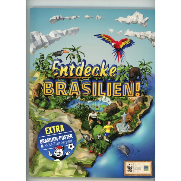 WWF/Edeka - Entdecke Brasilien - Sammelsticker - GEBRAUCHT - Album