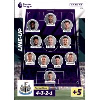 279 - Newcastle United Line-Up - Aufstellkarten - 2022/2023