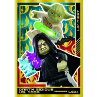 LE21 - Darth Sidious vs. Yoda - Limitierte Karte - LEGO...