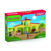 Schleich Farm World 42605 - Großer Stall mit Tieren und Zubehör