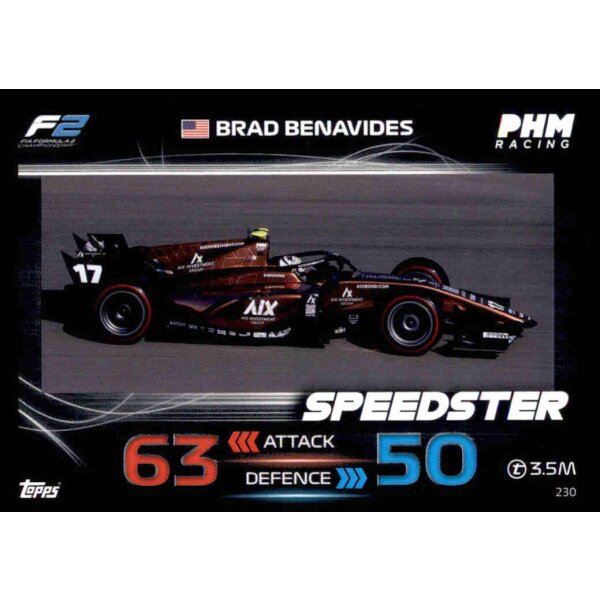 230 - Brad Benavides - F2 Speedster  - 2023