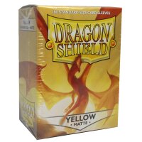 5x Dragon Shield Matte Sleeves - Yellow (5x 100 Sleeves)