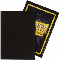 DRAGON SHIELD STANDARD SLEEVES - MATTE BLACK (100 SLEEVES)