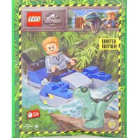 Blue Ocean - LEGO Jurassic World - Sammelfigur Owen mit Sumpfraser und Dino