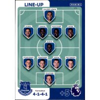 171 - Everton - Line-Up Card - 2023/2024