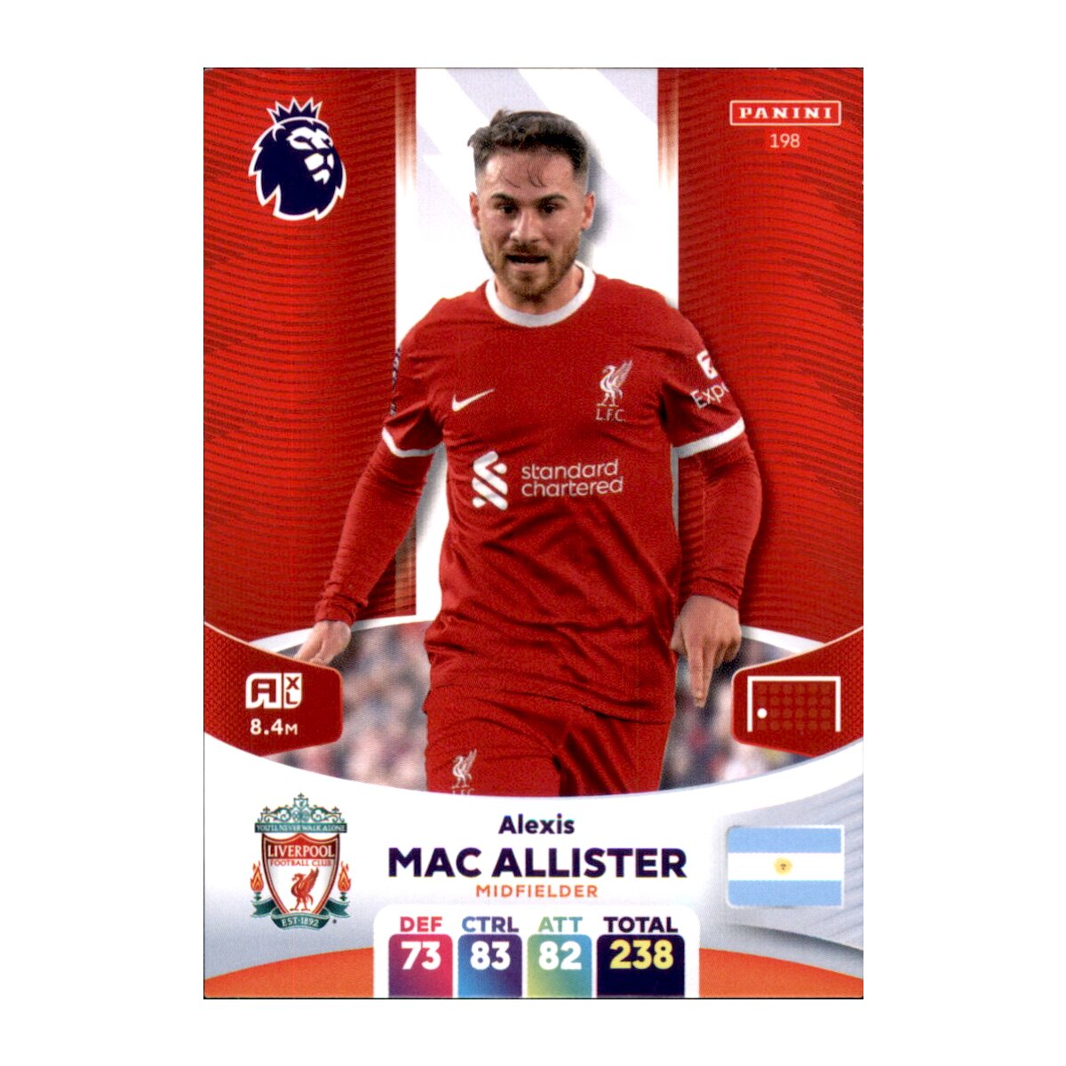 198 Alexis Mac Allister Basis Karte 2023/2024, 0,49