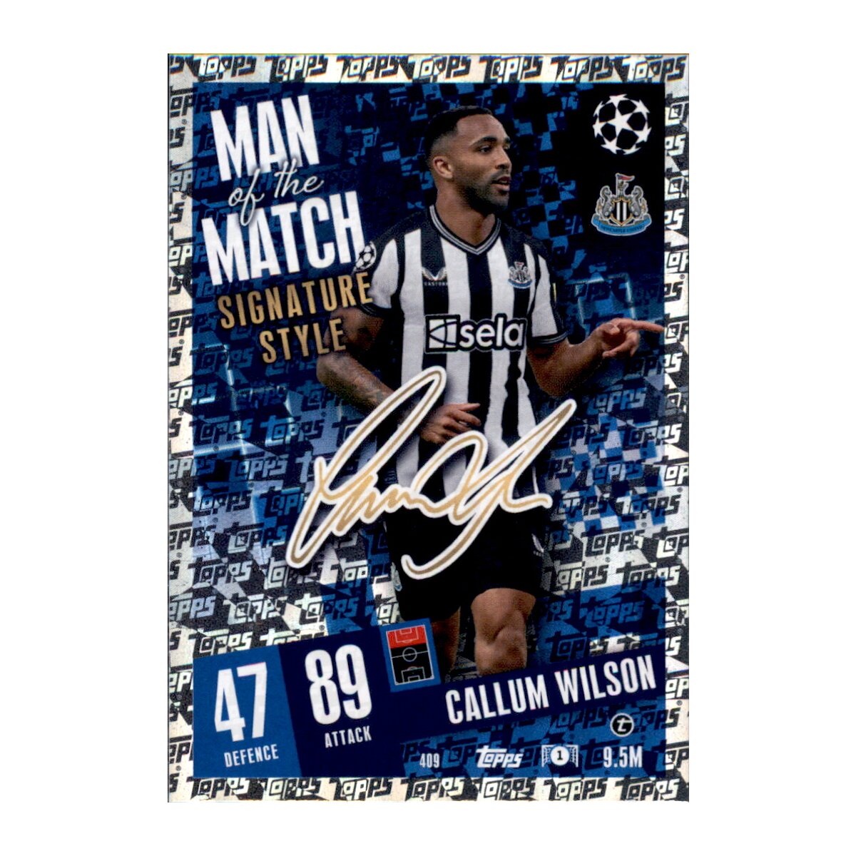 409 Callum Wilson Man of the Match Signature Style 2023/2024, 1,19