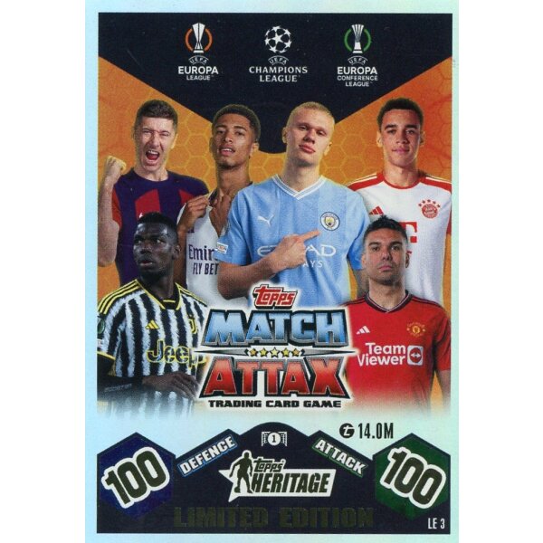 LE 3 - Lewandowski/Bellingham/Haaland/Musiala/Pogba/Casemiro - Limited Edition - 2023/2024