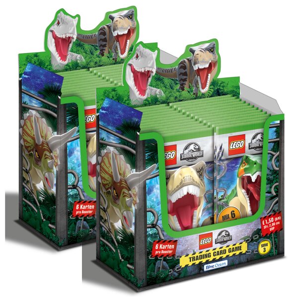 Blue Ocean - LEGO Jurassic World - Serie 3 - 2 Display (72 Booster)