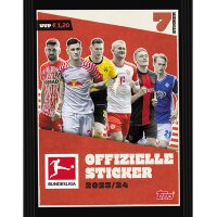 Topps Bundesliga Sammelsticker 2023/24 - 2 Displays (100 Tüten)